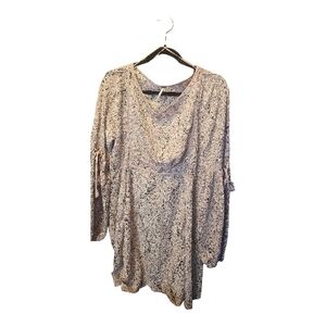 Free People-Floral Long Sleeve Dress